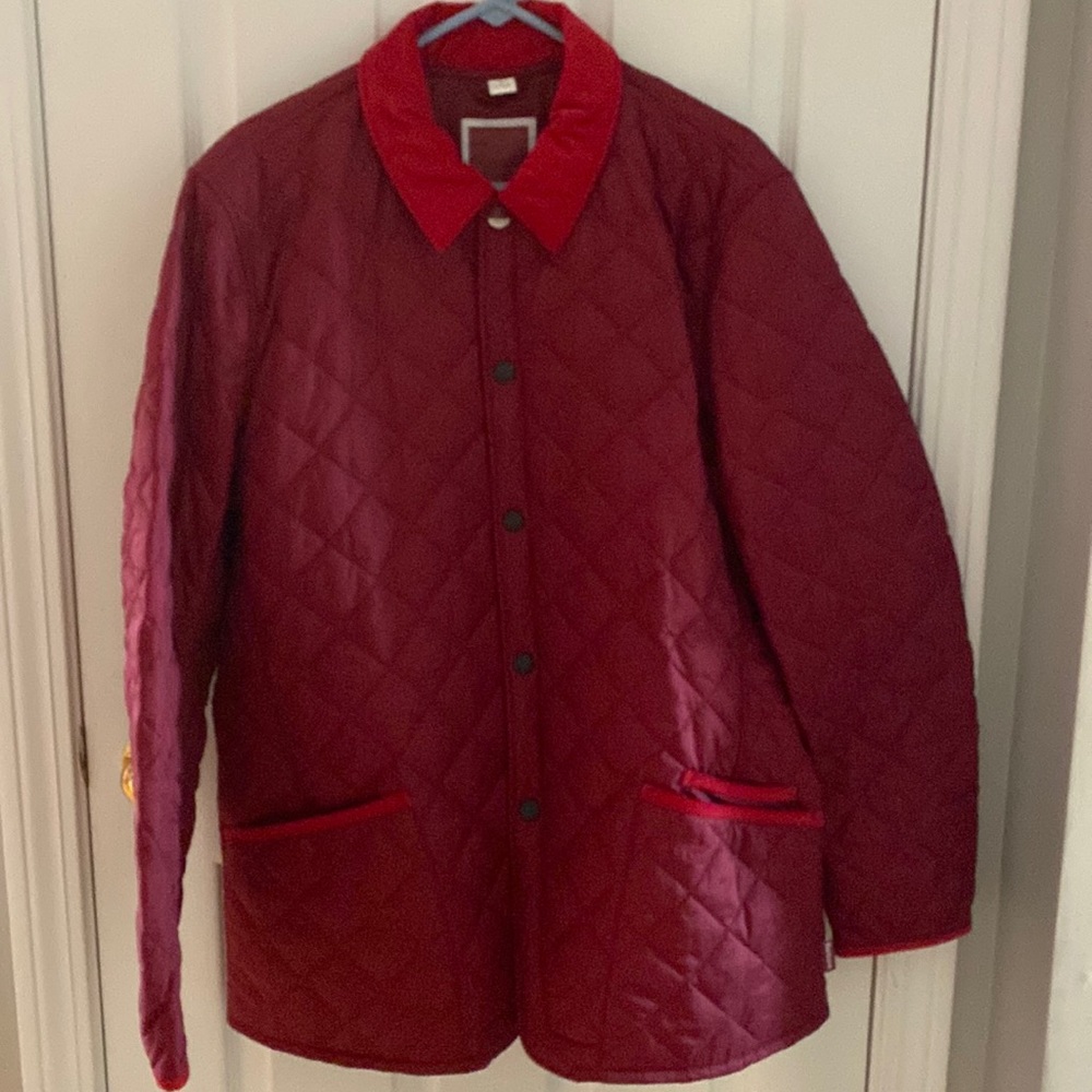 Men’s Red BARBOUR Pantone Chip Quilted Jacket